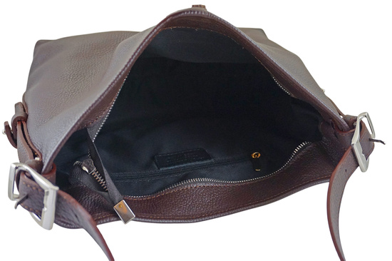 Codzienna torebka damska na ramię - Brązowa ciemna