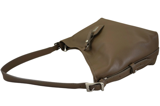 Codzienna torebka damska na ramię - Beżowa ciemna