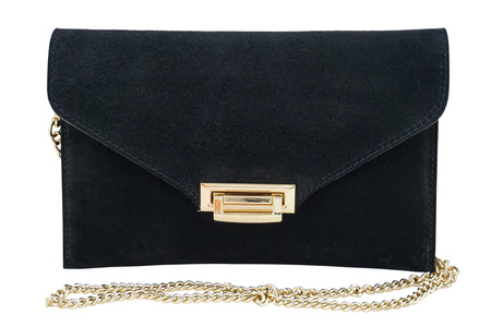 Stylowa kopertówka zamszowa Barberinis - Czarna
