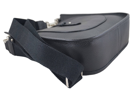 Duża listonoszka z odpinanym łańcuszkiem - Czarna 