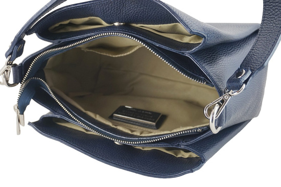 Torebka kuferek na szerokim pasku - Bordowa 