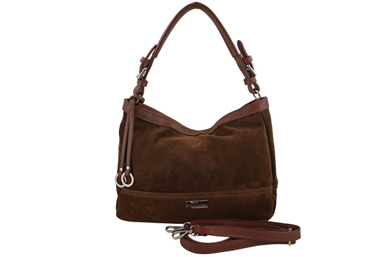 Torebka Barberinis zamszowa klasyczna - Brązowa