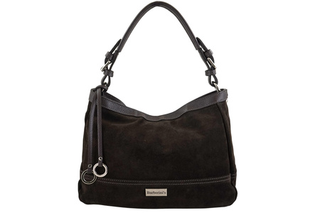 Torebka Barberinis zamszowa klasyczna - Brązowa ciemna 