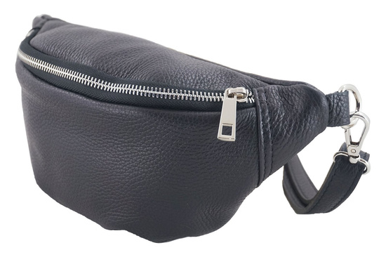 Torebka damska saszetka nerka Casual Szara ciemna