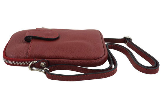 Skórzane etui na telefon - Czerwone