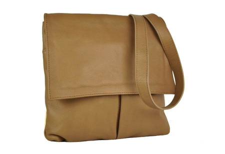 Torebki skórzane listonoszki - Barberini's - Czarny