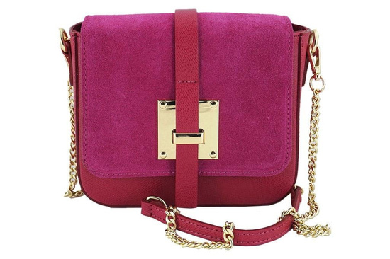 Wizytowa listonoszka na ramię - Barberini's - Szara jasna 