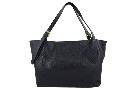 Modna shopperka damska na ramię - Czarna 