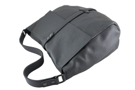 Torebki skórzane - worki Barberini's - Szara jasna