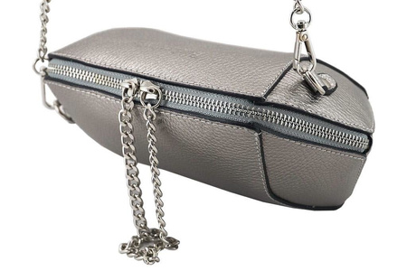 Torebka wizytowa metalizowana - Złota