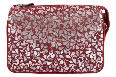 Torebka na ramię - listonoszka - Różowa pudrowa