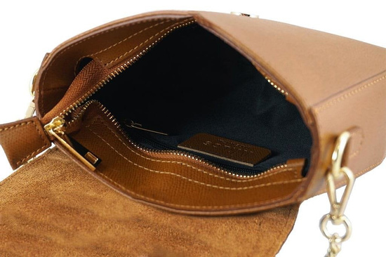 Wizytowa listonoszka na ramię - Barberini's - Szara jasna 