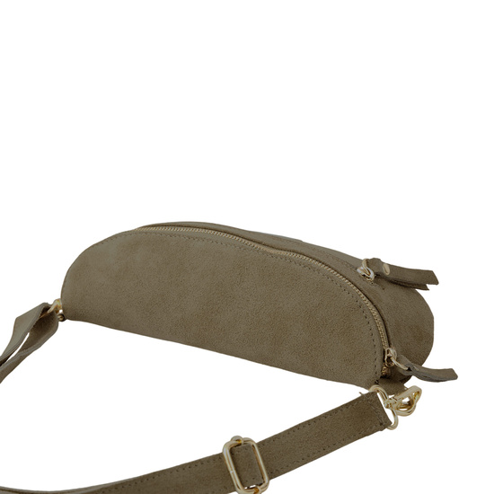 Zamszowa nerka damska Barberinis - Beżowa 