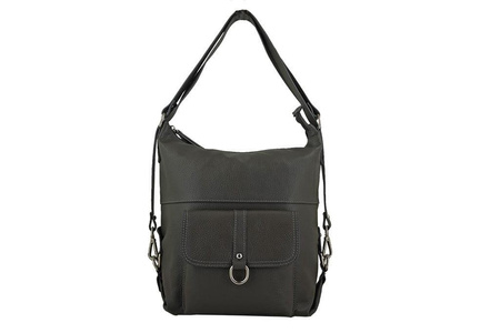 Torebki - plecaki/worki skórzane - Barberini's - Szary