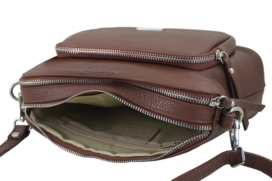 Listonoszka damska codzienna - Brązowa 