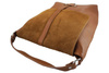 Torba skórzana Shopper bag A4 - Zielona ciemna 