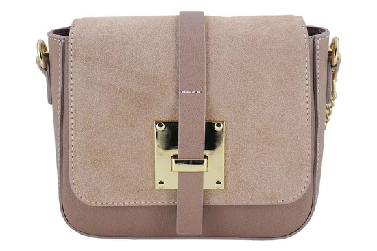 Wizytowa listonoszka na ramię - Barberini's - Szara jasna 