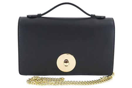 Torebka wizytowa ze skóry naturalnej - Bordowa