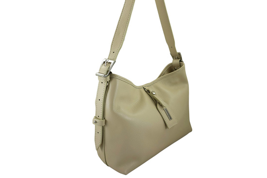 Codzienna torebka damska na ramię - Beżowa jasna 